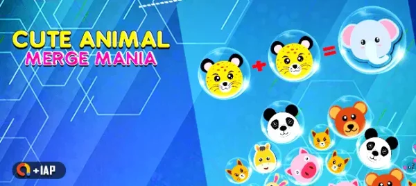 Cute Animal Merge Mania Puzzle Unity Game Source Code