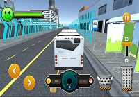 USA City Transport Bus Driving & Parking